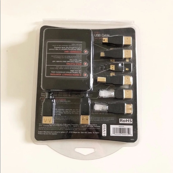 Gigaware USB Cable Adapter 5-in-1 Set with Extension Cable - Picture 6 of 8